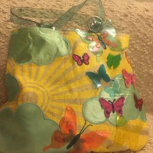 Butterfly hand bag